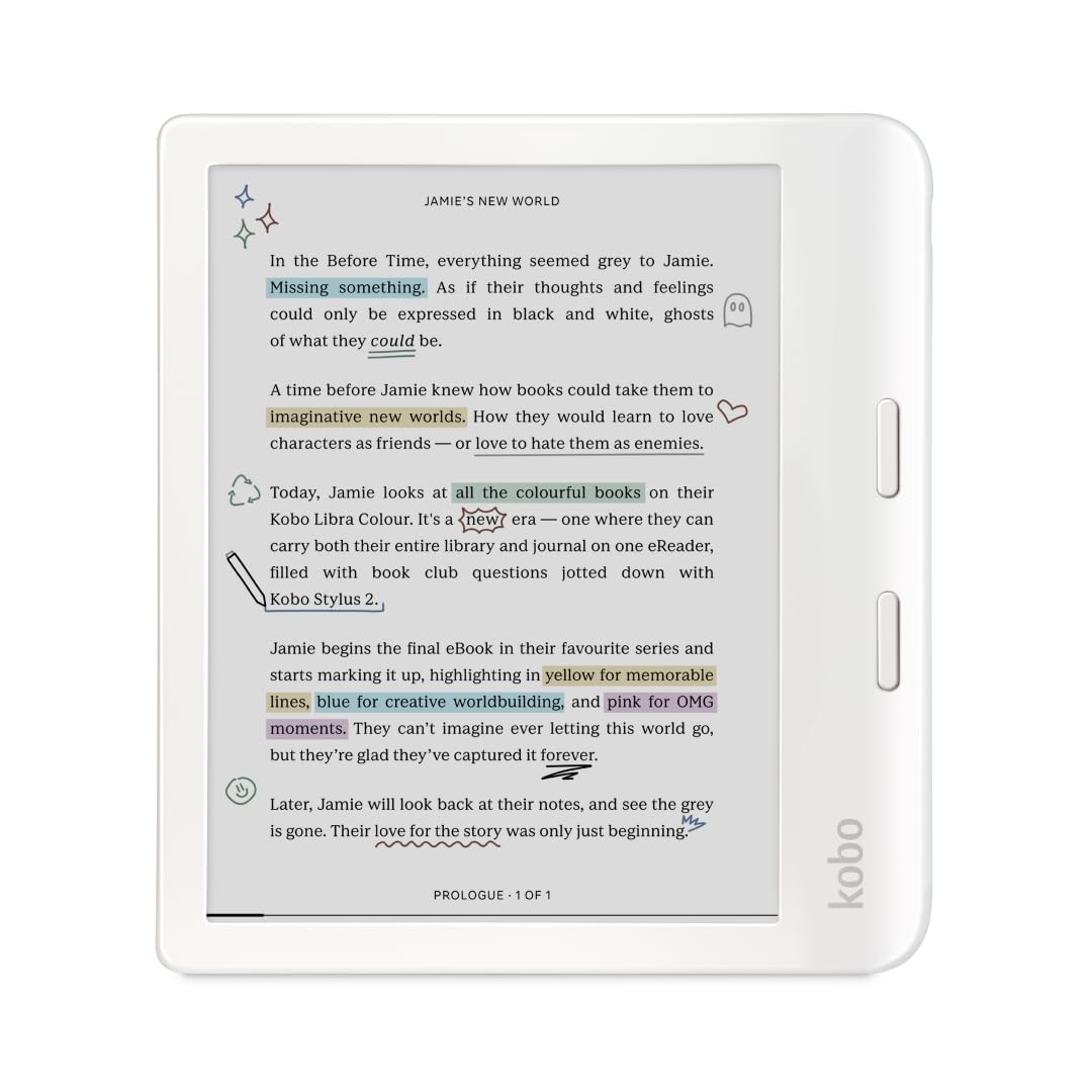 Kobo Libra Colour ホワイト + Koboスタイラス2 ホワイト Kobo Libra Colour | Rakuten Kobo eReader Store United States